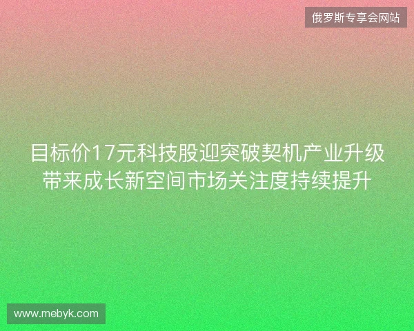 目标价17元科技股迎突破契机产业升级带来成长新空间市场关注度持续提升